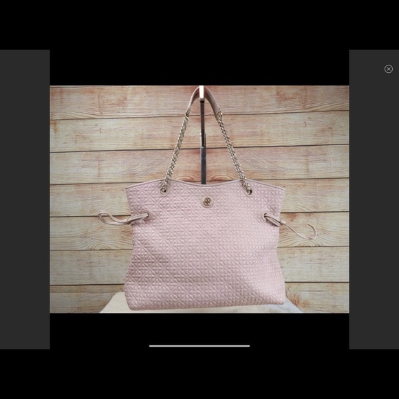 Tory Burch Bryant Quilted leather floral tote - Picture 2 of 8